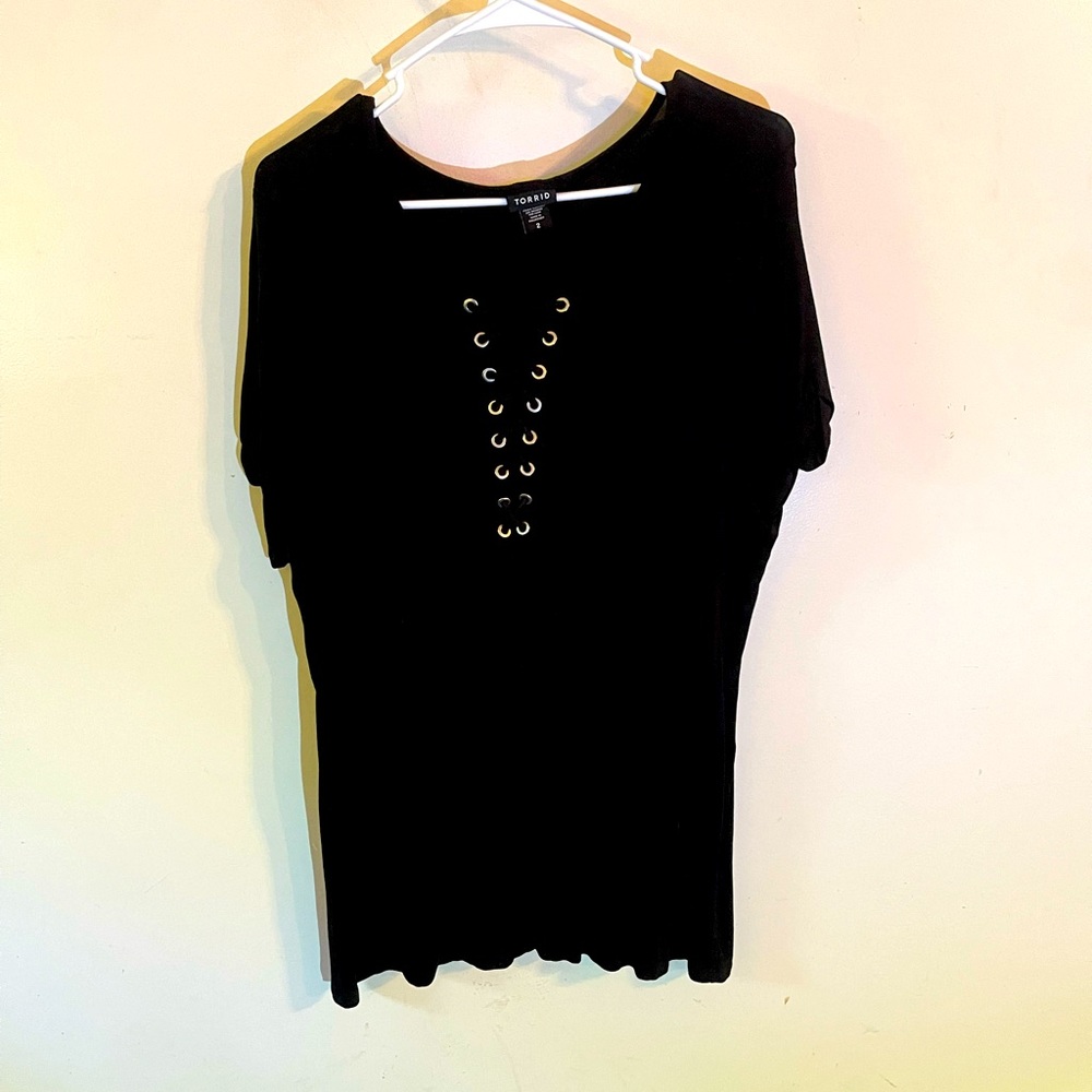 Torrid Lace-up Shirt